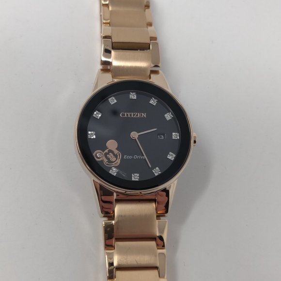 Citizen Mickey Mouse Women's Diamond Accent Watch - Picture 1 of 8